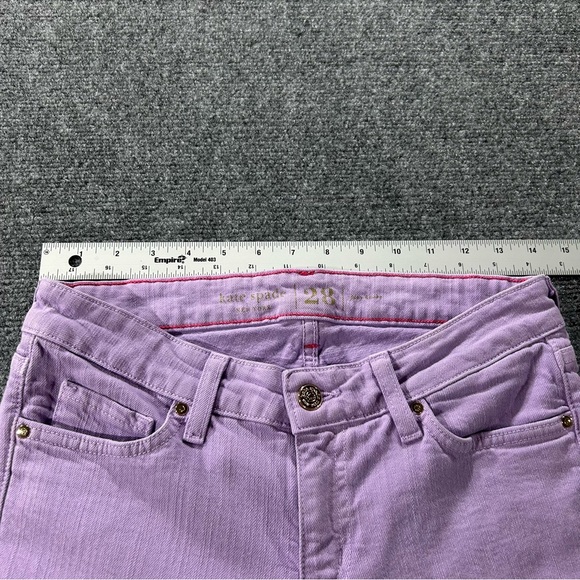 Kate Spade New York Broome Street “Play Hooky” Lavender Skinny Jeans Size 28 - Picture 7 of 15